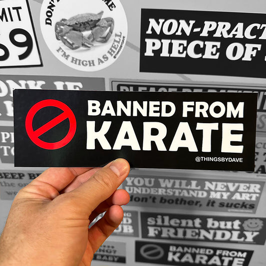 BANNED FROM KARATE