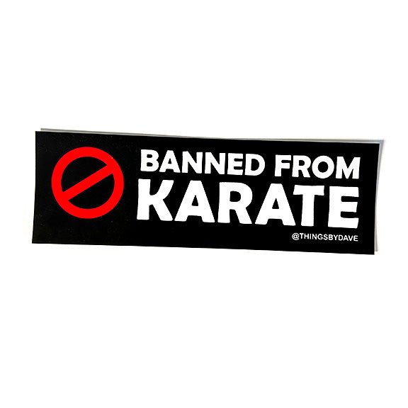 BANNED FROM KARATE