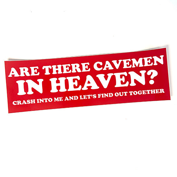 ARE THERE CAVEMEN IN HEAVEN?